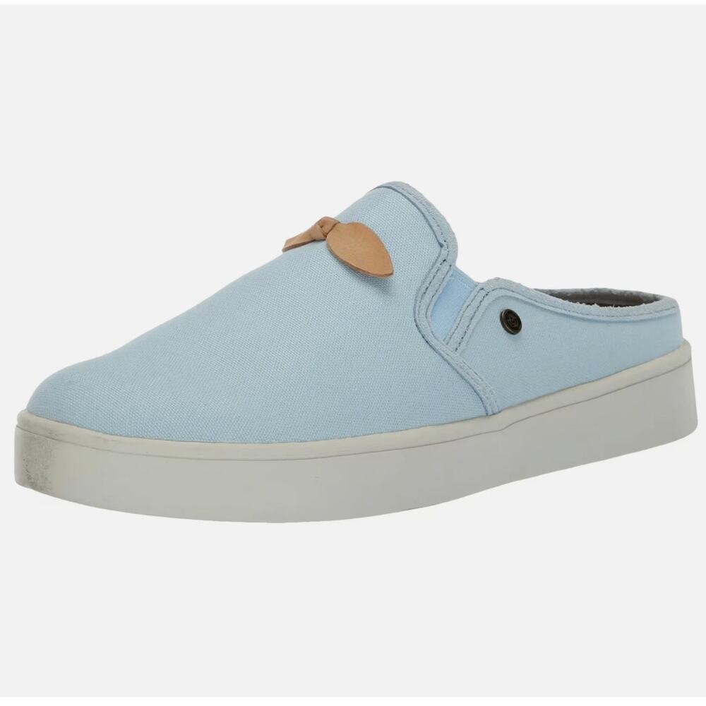 Spenco Womens Audrey Casual Slides 8.5 WIDE Cool Blue Slip On Sneaker Mule NIB
